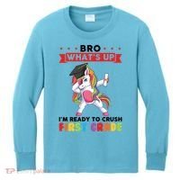 Im Ready To Crush First Grade First Grade Graduation Meaningful Gift Kids Long Sleeve Shirt thumb 0
