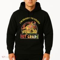 Im Ready To Crush 1st grade Dinosaur T Rex Back To School Gift Hoodie thumb 2
