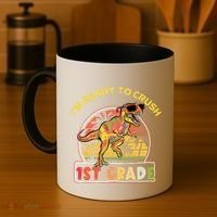 Im Ready To Crush 1st grade Dinosaur T Rex Back To School Gift Coffee Mug thumb 4