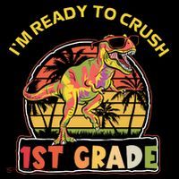 Im Ready To Crush 1st grade Dinosaur T Rex Back To School Gift Coffee Mug thumb 5