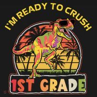 Im Ready To Crush 1st grade Dinosaur T Rex Back To School Gift Mousepad thumb 1