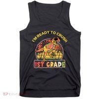 Im Ready To Crush 1st grade Dinosaur T Rex Back To School Gift Tank Top thumb 0