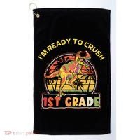 Im Ready To Crush 1st grade Dinosaur T Rex Back To School Gift Golf Towel thumb 0