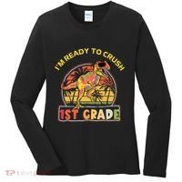Im Ready To Crush 1st grade Dinosaur T Rex Back To School Gift Women's Long Sleeve Shirt thumb 0