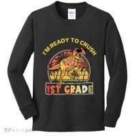 Im Ready To Crush 1st grade Dinosaur T Rex Back To School Gift Kids Long Sleeve Shirt thumb 0
