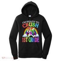 Im Ready To Crush 1st Grade Dabbing Unicorn Back To School Women's Hoodie thumb 0