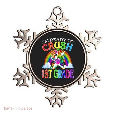 Im Ready To Crush 1st Grade Dabbing Unicorn Back To School Ornament