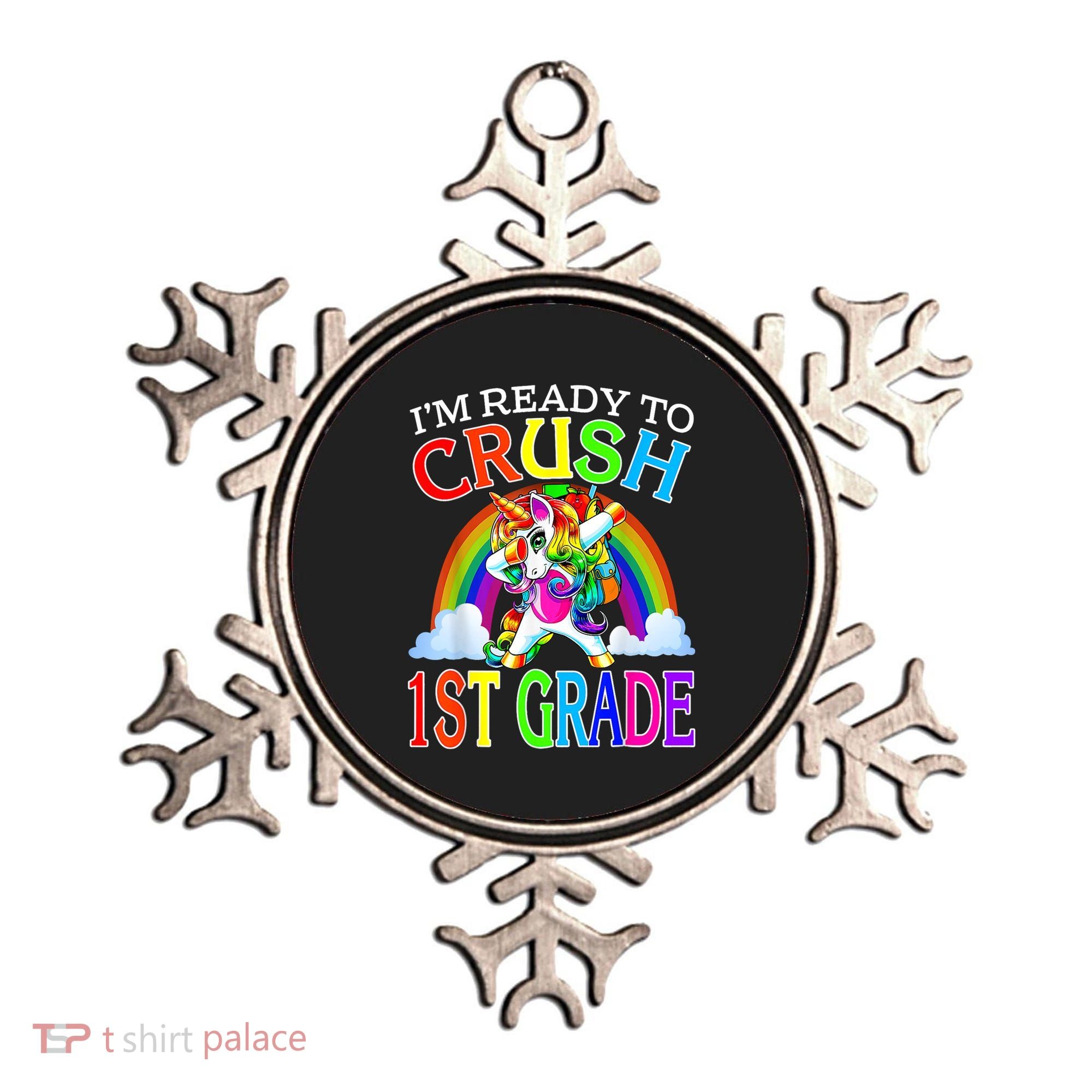 Im Ready To Crush 1st Grade Dabbing Unicorn Back To School Ornament