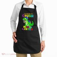 I'm Ready To Crush Kindergarten Back To School Dinosaur Tee Apron thumb 2
