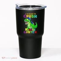 I'm Ready To Crush Kindergarten Back To School Dinosaur Tee Tumbler thumb 0