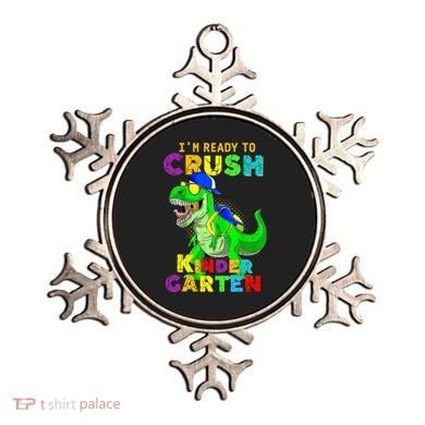 I'm Ready To Crush Kindergarten Back To School Dinosaur Tee Ornament