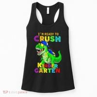 I'm Ready To Crush Kindergarten Back To School Dinosaur Tee Women's Tank Top thumb 0