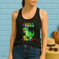 I'm Ready To Crush Kindergarten Back To School Dinosaur Tee Women's Tank Top thumb 2