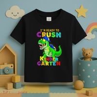 I'm Ready To Crush Kindergarten Back To School Dinosaur Tee Toddler T-Shirt thumb 3