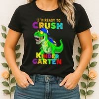 I'm Ready To Crush Kindergarten Back To School Dinosaur Tee Women's T-Shirt thumb 2