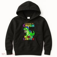 I'm Ready To Crush Kindergarten Back To School Dinosaur Tee Kids Hoodie thumb 0
