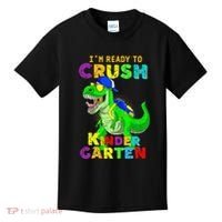 I'm Ready To Crush Kindergarten Back To School Dinosaur Tee Kids T-Shirt thumb 0