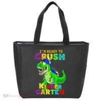 I'm Ready To Crush Kindergarten Back To School Dinosaur Tee Tote Bag thumb 0