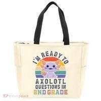 IM Ready To Axolotl Questions In 2nd Grade Back To School Tote Bag thumb 0