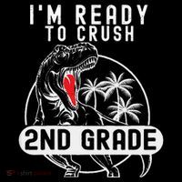 Im Ready To Crush 2nd Grade Dinosaur T Rex Back To School Coffee Mug thumb 5