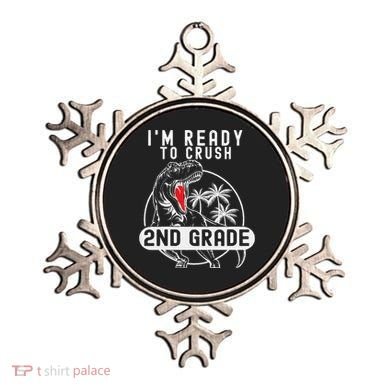 Im Ready To Crush 2nd Grade Dinosaur T Rex Back To School Ornament