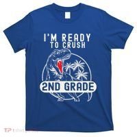Im Ready To Crush 2nd Grade Dinosaur T Rex Back To School T-Shirt thumb 0