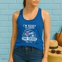 Im Ready To Crush 2nd Grade Dinosaur T Rex Back To School Women's Tank Top thumb 2