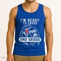 Im Ready To Crush 2nd Grade Dinosaur T Rex Back To School Tank Top thumb 3