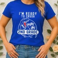 Im Ready To Crush 2nd Grade Dinosaur T Rex Back To School Women's T-Shirt thumb 2