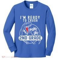 Im Ready To Crush 2nd Grade Dinosaur T Rex Back To School Kids Long Sleeve Shirt thumb 0