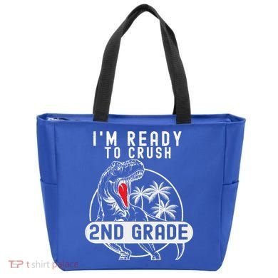 Im Ready To Crush 2nd Grade Dinosaur T Rex Back To School Tote Bag
