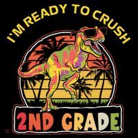 Im Ready To Crush 2nd Grade Dinosaur T Rex Back To School Gift Coffee Mug thumb 5