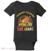 Im Ready To Crush 2nd Grade Dinosaur T Rex Back To School Gift Baby Bodysuit thumb 0