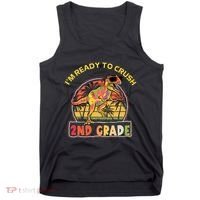 Im Ready To Crush 2nd Grade Dinosaur T Rex Back To School Gift Tank Top thumb 0