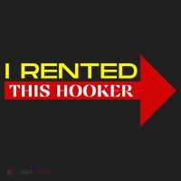 I Rented This Hooker Funny Offensive Saying Beanie thumb 2