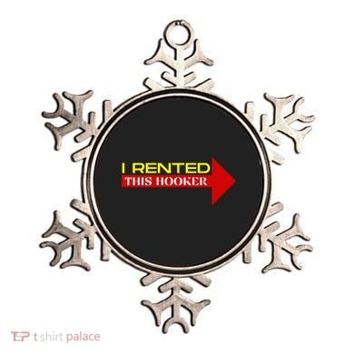 I Rented This Hooker Funny Offensive Saying Ornament