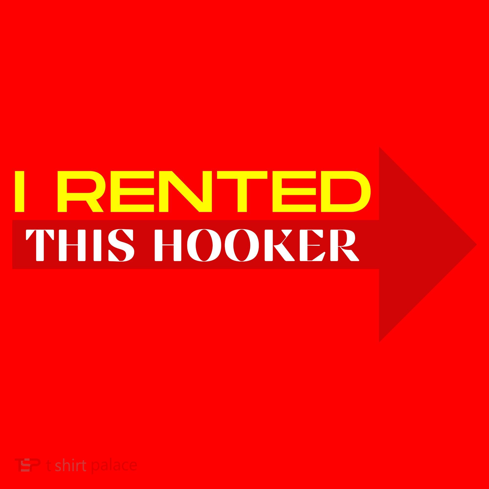 I Rented This Hooker Funny Offensive Saying Santa Hat