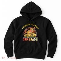 Im Ready To Crush 3rd Grade Dinosaur T Rex Back To School Gift Hoodie thumb 0