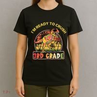 Im Ready To Crush 3rd Grade Dinosaur T Rex Back To School Gift T-Shirt thumb 4