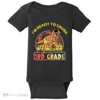 Im Ready To Crush 3rd Grade Dinosaur T Rex Back To School Gift Baby Bodysuit thumb 0