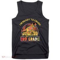 Im Ready To Crush 3rd Grade Dinosaur T Rex Back To School Gift Tank Top thumb 0