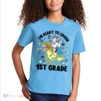 Im Ready To Crush First Grade Unicorn Dinosaur Back School Meaningful Gift Kids T-Shirt thumb 2