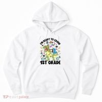Im Ready To Crush First Grade Unicorn Dinosaur Back School Meaningful Gift Hoodie thumb 0