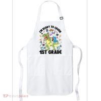 Im Ready To Crush First Grade Unicorn Dinosaur Back School Meaningful Gift Apron thumb 0