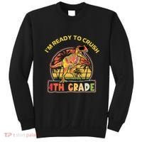 Im Ready To Crush 4th Grade Dinosaur T Rex Back To School Gift Sweatshirt thumb 0