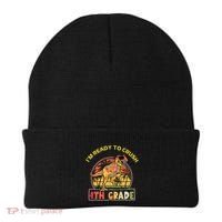 Im Ready To Crush 4th Grade Dinosaur T Rex Back To School Gift Beanie thumb 0