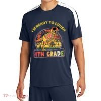 Im Ready To Crush 4th Grade Dinosaur T Rex Back To School Gift Sport-Tek Competitor United Soccer Jersey thumb 0