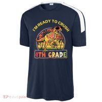 Im Ready To Crush 4th Grade Dinosaur T Rex Back To School Gift Sport-Tek Competitor United Soccer Jersey thumb 2