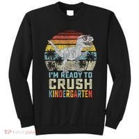 I'm Ready To Crush Kindergarten 1st Day Kinder Dinosaur Sweatshirt thumb 0