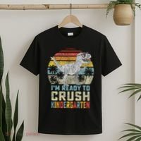 I'm Ready To Crush Kindergarten 1st Day Kinder Dinosaur T-Shirt thumb 2